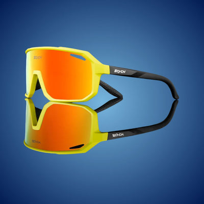 VelocityShield Sonnenbrille | Stoßfest - UV-Schutz - Blendschutz - Sicherer Sitz für Radfahren - Laufen - Autofahren - Sport