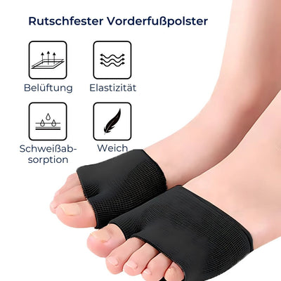 CushionFlex Vorfußschutz | Silikongelkissen - Dämpft Stöße - Schmerzlinderung - Bei Metatarsalgie - Täglicher Komfort