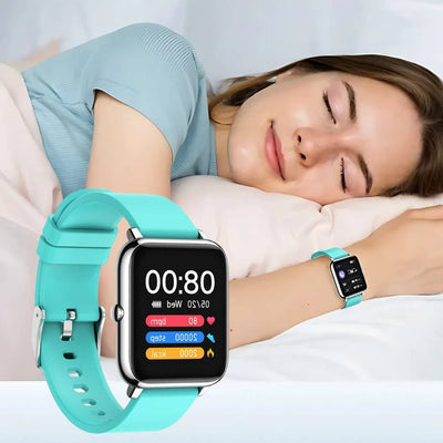 VitalFit SmartWatch | Gesundheits- und Fitness-Tracker – mit Herzfrequenz – SpO2 – Schlafanalyse – Smart-Benachrichtigungen – GPS