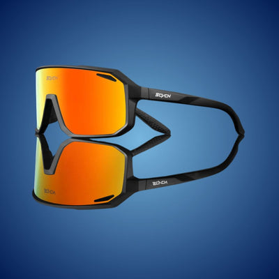 VelocityShield Sonnenbrille | Stoßfest - UV-Schutz - Blendschutz - Sicherer Sitz für Radfahren - Laufen - Autofahren - Sport