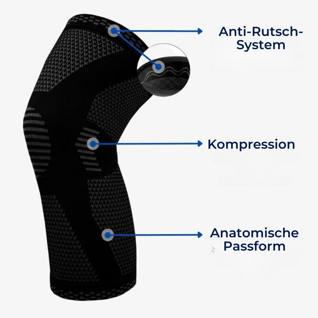 FlexiKnee Aktive Kniebandage | Kompression & Stabilität für Schmerzlinderung – Verletzungsheilung, Arthrose, Sport & Genesung