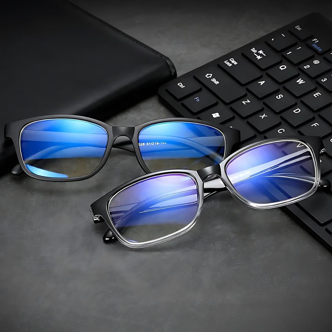 VisionGuard Brille mit Blaulichtfilter | Reduziert Augenbelastung & verbessert Schlaf | Für Bildschirme – Antireflexbeschichtung
