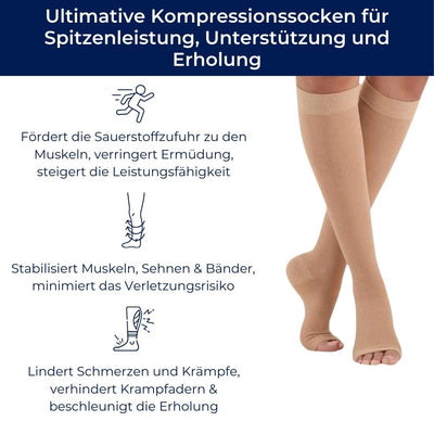 CircuFlex Orthopädische Kompressionsstrümpfe | Fördert Durchblutung, lindert Schmerzen, reduziert Schwellungen & behandelt Krampfadern effektiv