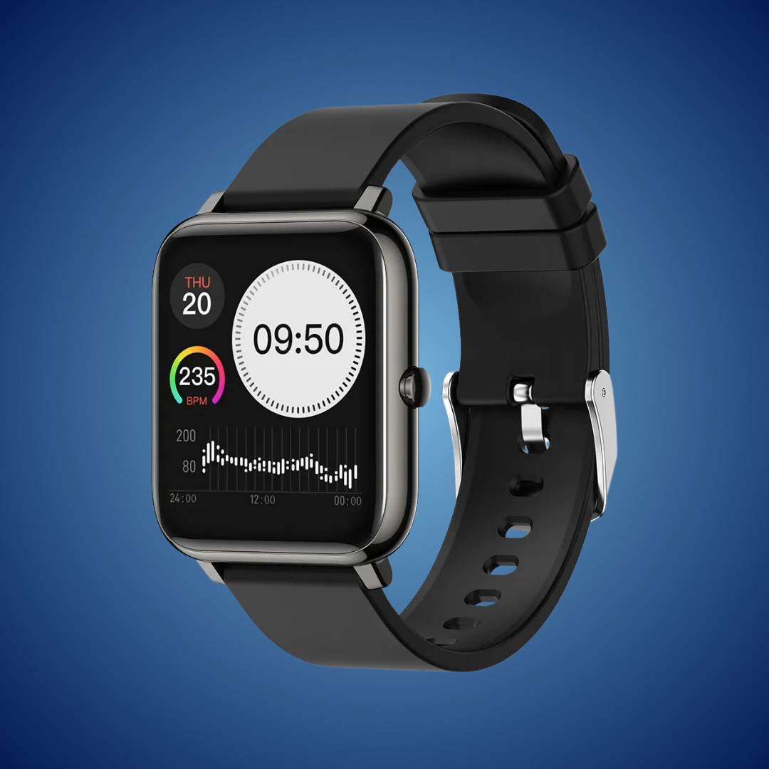 VitalFit SmartWatch | Gesundheits- und Fitness-Tracker – mit Herzfrequenz – SpO2 – Schlafanalyse – Smart-Benachrichtigungen – GPS