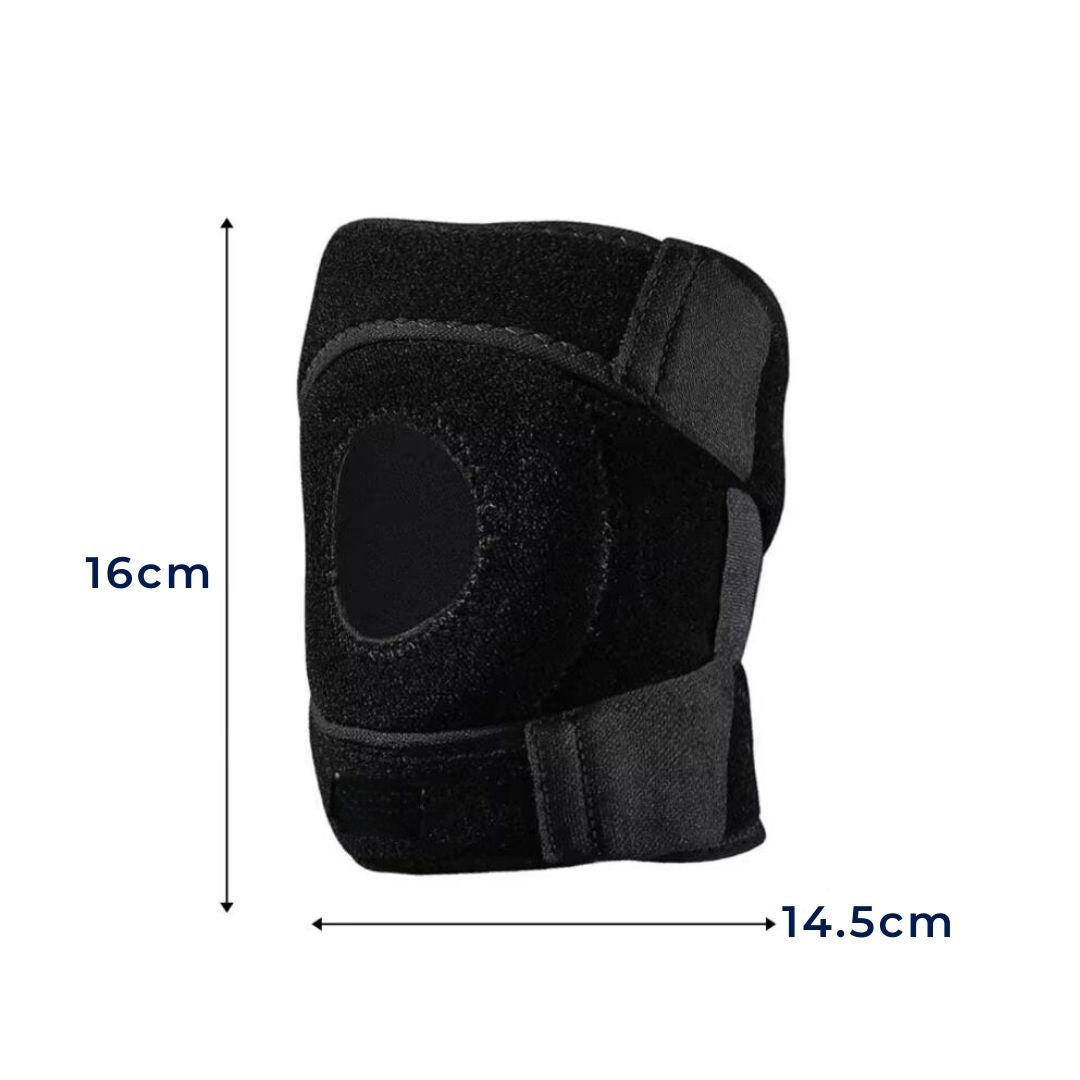 FlexiKnee Verstellbare Kniebandage | Anpassbare Unterstützung mit Dämpfung – Zur Verletzungsprävention und Komfort während Aktivitäten