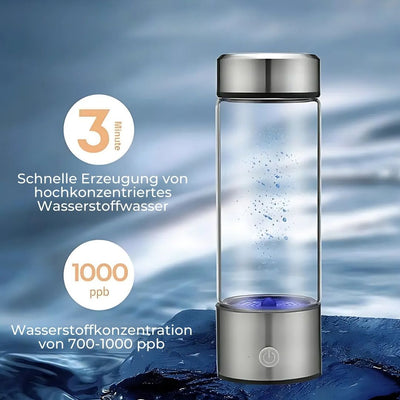 HydroRein Tragbare Wasserstoff-Wasserflasche für Antioxidatives Wasser Unterwegs zur Unterstützung von Gesundheit und Leistung