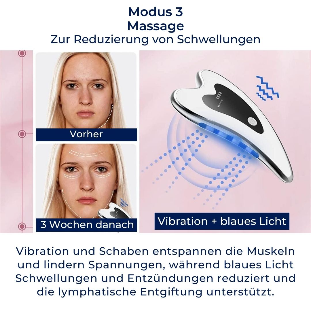 GlowHeben | Elektrisches Gua Sha - Gesichtsmassagegert - Gegen Falten   Orthopulse