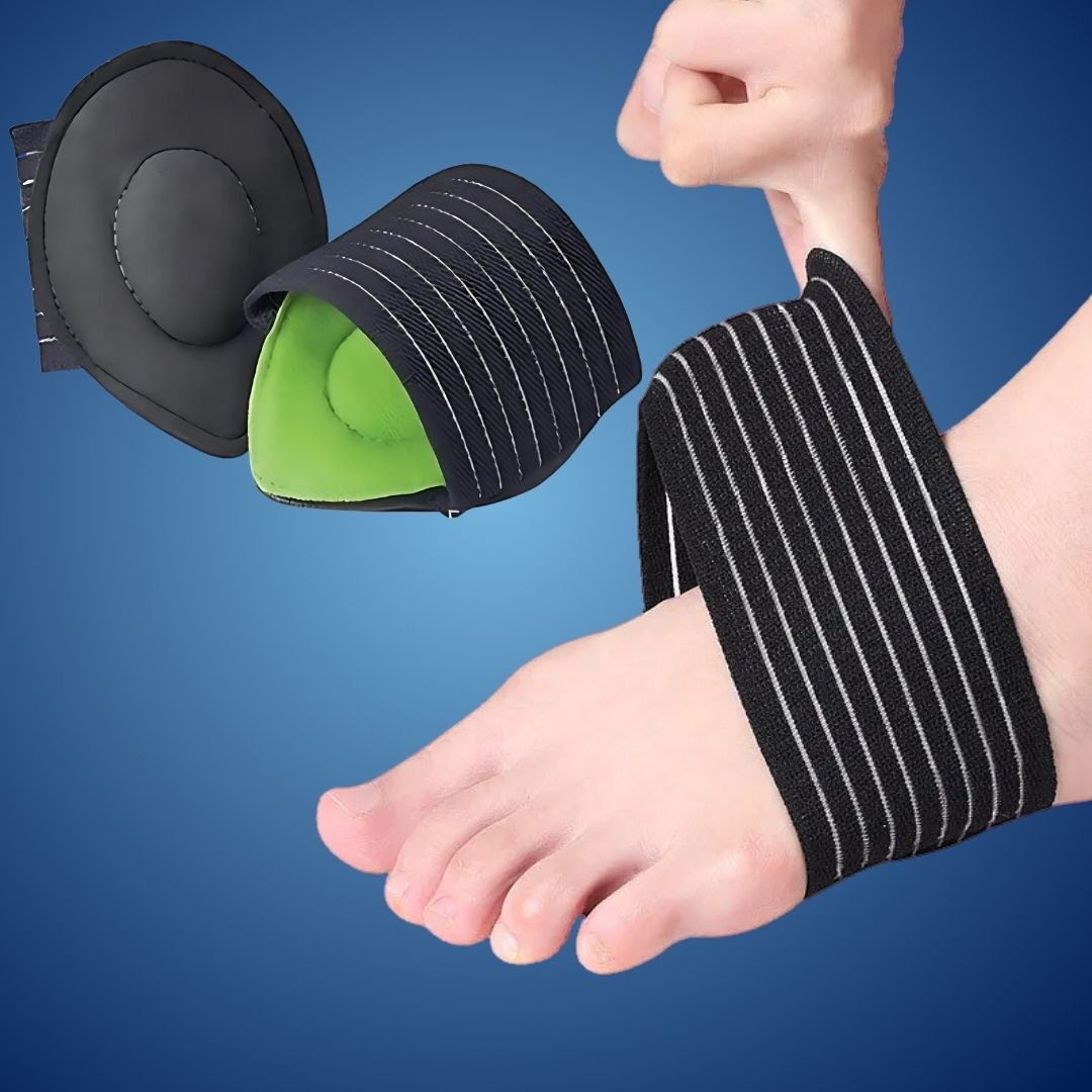 FußFlex Fußgewölbestütze zur Linderung von Plantarschmerzen | Unterstützt und Erhöht Komfort beim Gehen, Laufen und Stehen