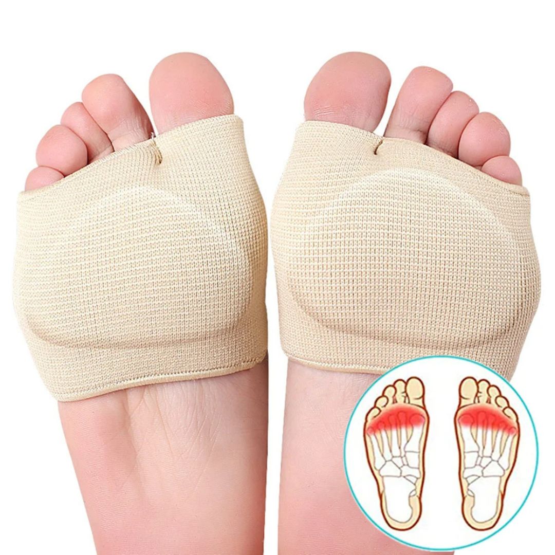 CushionFlex Vorfußschutz | Silikongelkissen - Dämpft Stöße - Schmerzlinderung - Bei Metatarsalgie - Täglicher Komfort