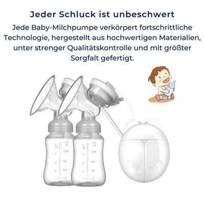 MilchFluss Elektrische Milchpumpe | Lindert Brustspannung - Fördert Milchproduktion - Effizientes Abpumpen - Komfort für Mütter