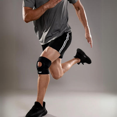 FlexiKnee Verstellbare Kniebandage | Anpassbare Unterstützung mit Dämpfung – Zur Verletzungsprävention und Komfort während Aktivitäten
