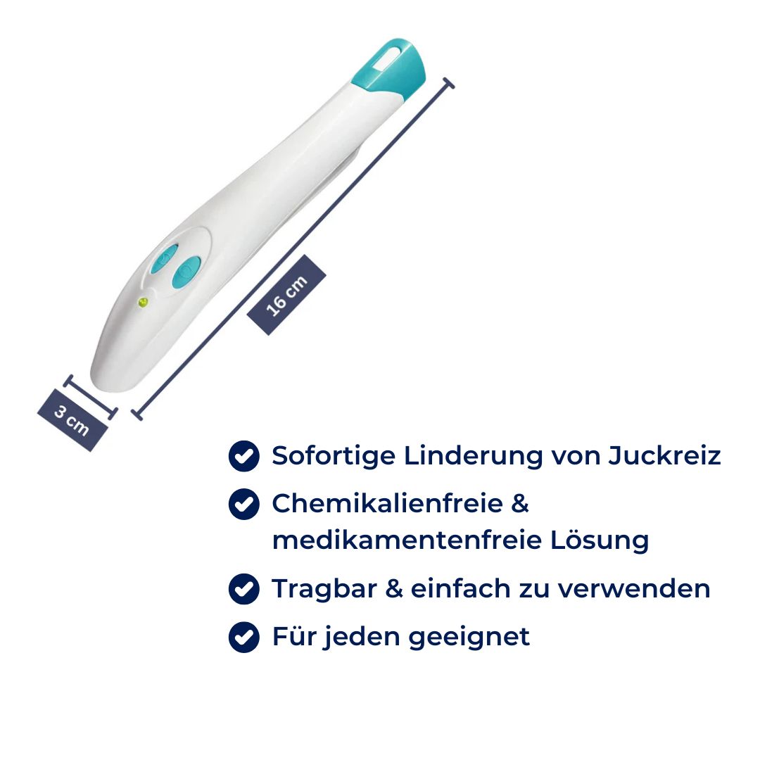 BissTherm | Wärmestift gegen Mückenstiche – Lindert Juckreiz und Schwellung – Sicher für alle Altersgruppen – Tragbar & Medikamentenfrei