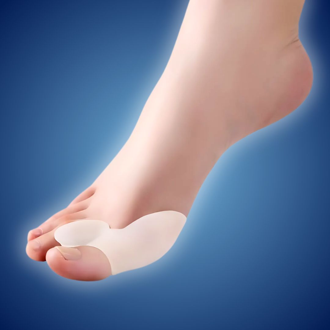 BunionGuard für Hallux Valgus | Silikonschutz mit Zehenspreizer – Schmerzlinderung und Korrigierende Anpassung