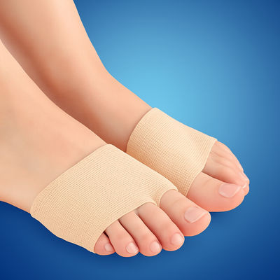 CushionFlex Vorfußschutz | Silikongelkissen - Dämpft Stöße - Schmerzlinderung - Bei Metatarsalgie - Täglicher Komfort