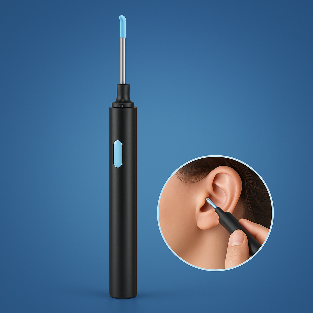 EarScope Pro – Smartes Werkzeug zur Ohrenschmalz-Entfernung | Mit LED-Kamera & weichen Spitzen für sichere, präzise Reinigung