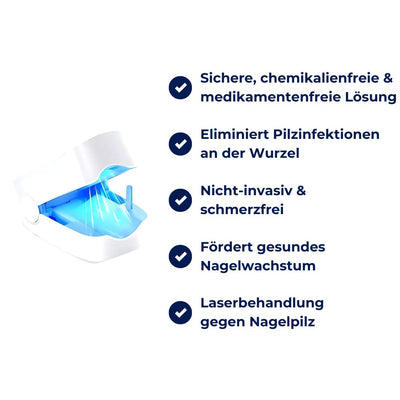 ClearNagel Pro | Nagelpilz-Lasergerät – Nicht-invasiv – Schmerzfreie Behandlung – Entfernt Pilzzellen – Fördert gesunde Nagelregeneration