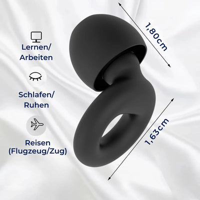 QuietGuard Ohrenstöpsel für Lärmschutz | Bequem - für Schlaf - Reisen - Konzerte - Schwimmen - Arbeit