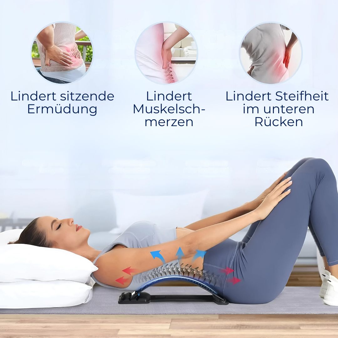 SpineRelief Orthopädischer Rückenstrecker | Haltungskorrektur & Schmerztherapie – Ischias, Bandscheiben, chronische Schmerzen