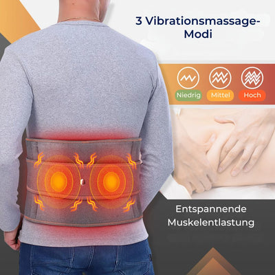 ThermaLinderung Heizgürtel gegen Rückenschmerzen | Rotlichttherapie – Verstellbar, Schmerzlindernd & Entspannend