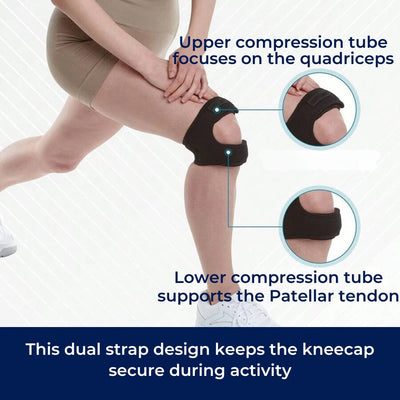 FlexiKnee Multifunktionale Kniebandage | Verstellbare Kompression zur Schmerzlinderung & Vorbeugung von Gelenkbeschwerden