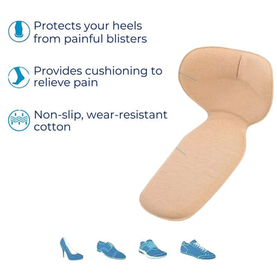 HeelGuard Blasenschutz für Fersen und Schuhe | Weicher Schutz gegen Blasen und Reibung – Perfekt für Absätze und den täglichen Gebrauch
