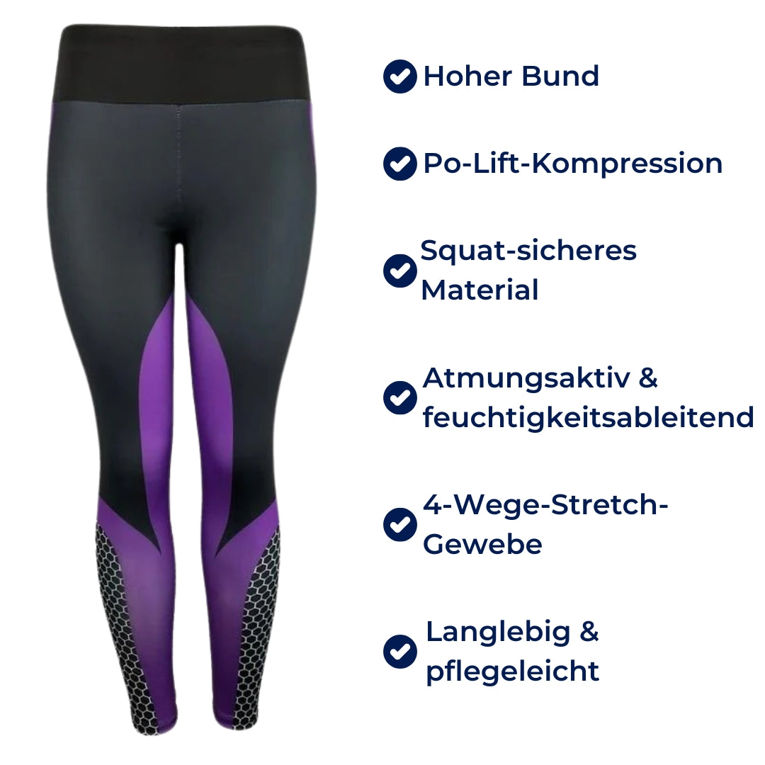 FormFit | Fitness Push-up Leggings - High-Waist - Po-Lift Kompression - Squat-Proof - Atmungsaktiv für Sport, Yoga, Alltag