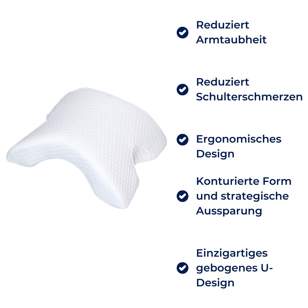 SchlafEase Armkissen | Für Seitenschläfer – Lindert Armtaubheit & Schulterschmerzen – Fördert gesunden Schlaf & Wirbelsäulenhaltung