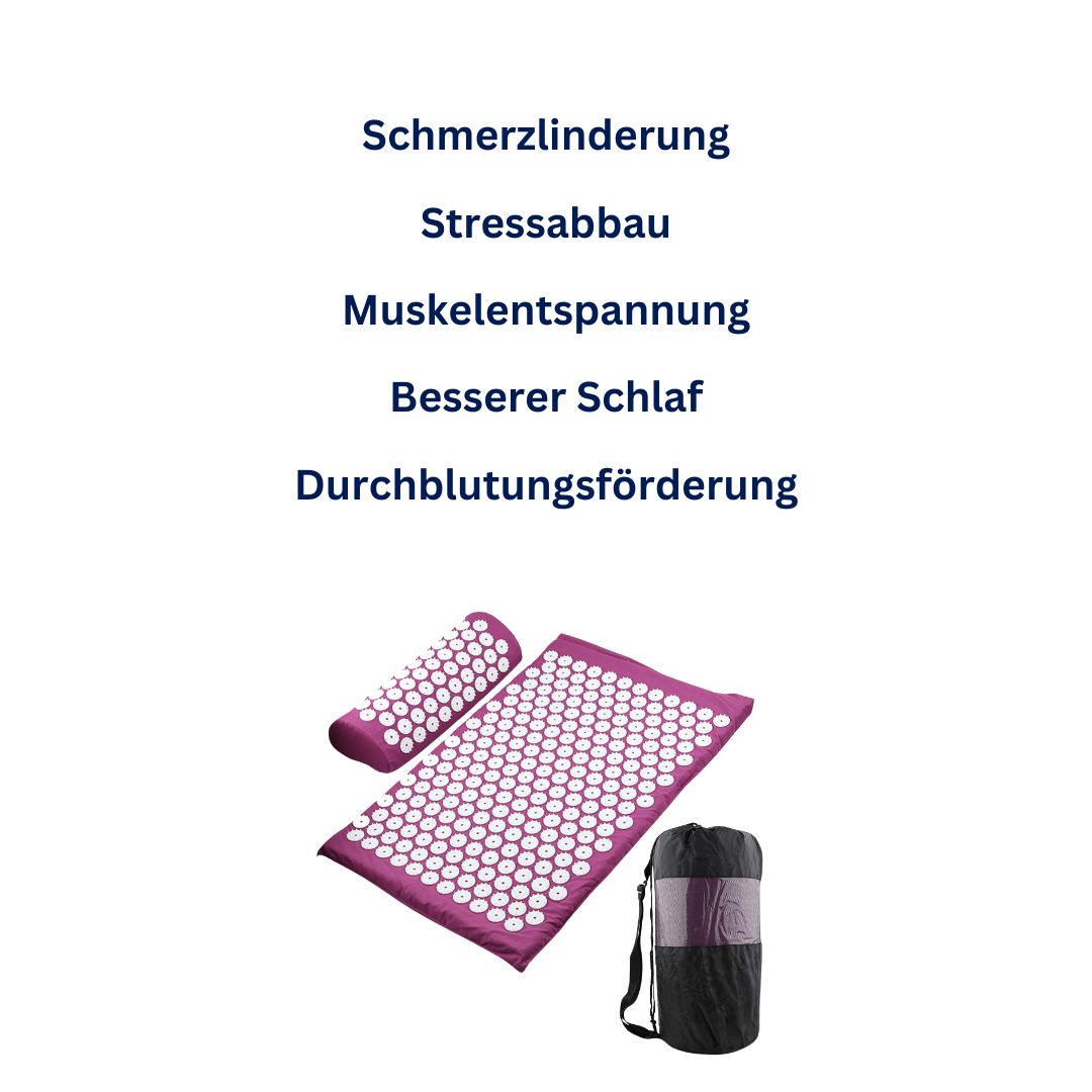 VibraPunkt Akupressurmatte | Schmerzlinderung - Entspannung - Stressabbau - Besserer Schlaf